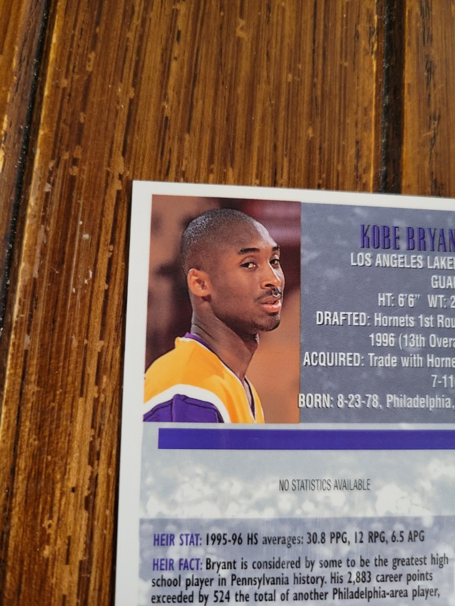 1996-97 Topps Finest Heirs Kobe Bryant Rookie Gold #269 W/Coating