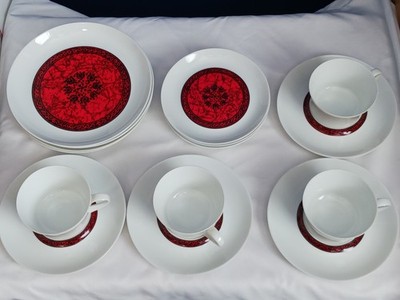 15 Piece Block Bidasoa Espana Flamenco Set Spain | PLATES, CUPS, SAUCERS
