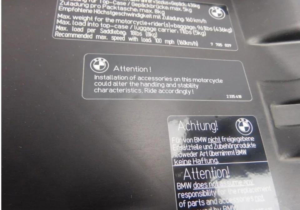 BMW Standard Height Seat F650 F700 F800GS Models PN# 52537697694 SHAD - Image 3 of 4