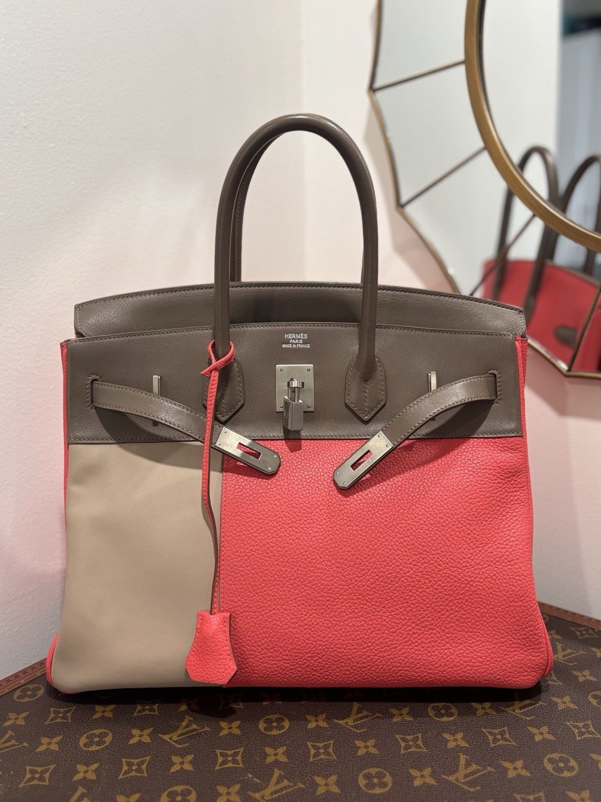 Authentic Hermes Birkin 35 Limited edition Cascade Tricolor Clemence Swift — image 18