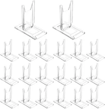 20 Packs Acrylic Comic Book Display Stand, Adjustable Clear 