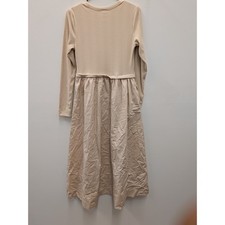A New Day Women s Ribbed Long Sleeve Midi Dress Beige Size Medium NWT