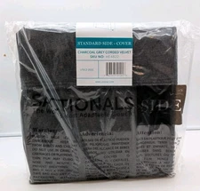 Lovesac Sactional Standard Side Cover Charcoal Grey Corded Velvet New 