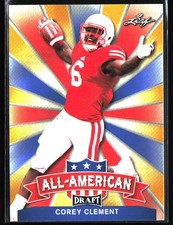 2017 Leaf Draft #AA-05 Corey Clement All-American Gold