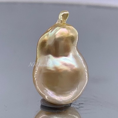South Sea Pearl gold baroque  11.6mm x 20.2mm, 3.18g undrilled
