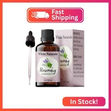 White Naturals Organic Rosemary Essential Oil, 100 Pure Natural, 1 Fluid Ounc