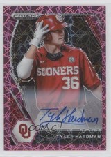 2021 Panini Prizm Draft Picks Pink Velocity Tyler Hardman #PDP153 Auto 1t3
