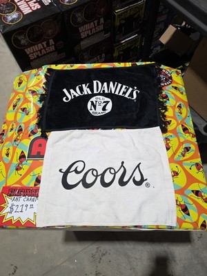 Lot Of 2 Beer And Liquor Hand  Towels, Good Condition.