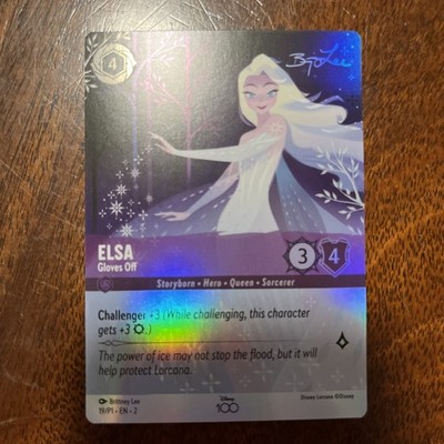 Elsa - Gloves Off 19 D100 Alternate Art Disney100 Promo Lorcana Card | eBay