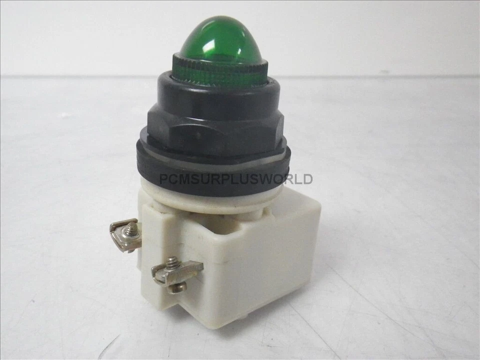 9001-SKT1G9 Square D Push To Test Pilot Light Green Lens 9001-KM1 120V (New) - Image 2 of 4