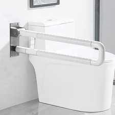 WC Toiletten Stützklappgriff Klappgriff behinderte Edelstahl 150KG