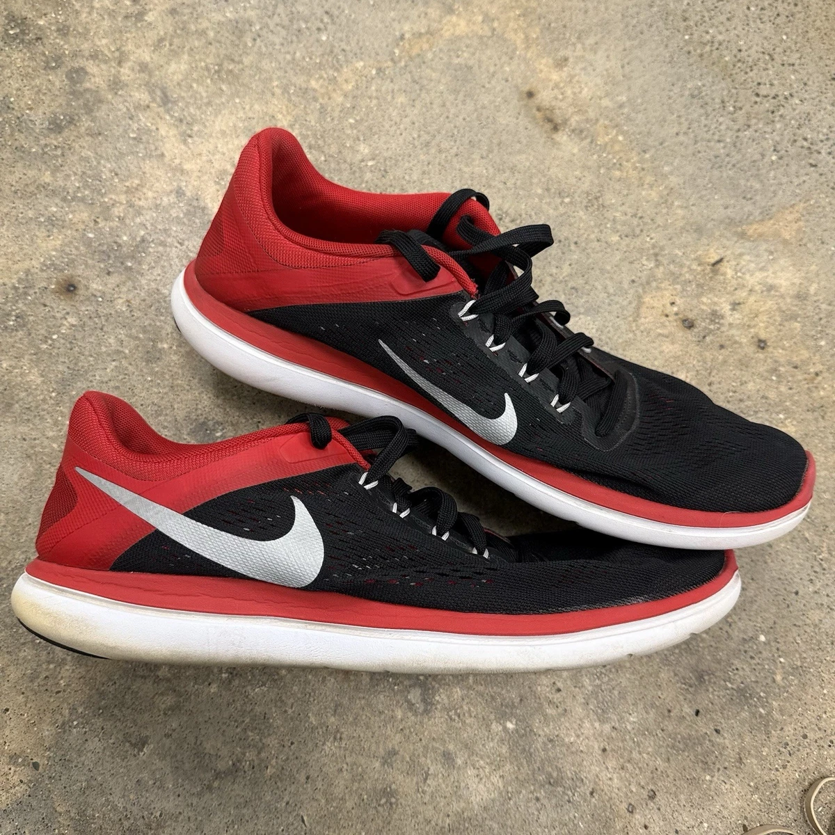 Nike Mens Flex 2016 Rn Running Shoes Black University Red Sneakers 10.5 NEW Buy Nike Mens Flex 2016 RN Running Shoe Black/University Red  main image 4