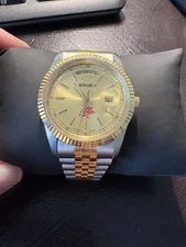 Gruen  Quartz Coca Cola Diet Coke Presidential Anniversary Day Date Quartz Watch