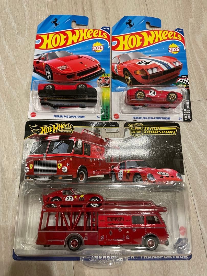 Hot Wheels Team Transport Ferrari 250 GTO F40 365 | eBay