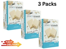 Power Crunch Original HIGH PROTEIN WAFER ENERGY BAR, 15 Bars - Free Ship