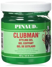 Clubman Pinaud Hair Styling Gel Regular Hold & High Shine Alcohol-Free 16 OZ