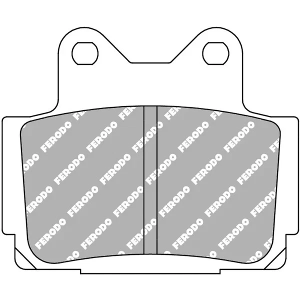 PASTIGLE FRENO POSTERIORE FERODO YAMAHA 600 DIVERSION DAL  1992 AL 1997 - Immagine 2 di 3