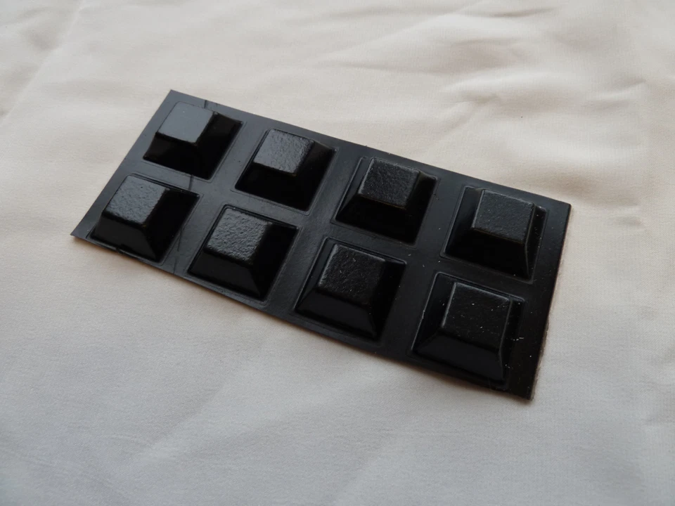 8 Large Self Adhesive Feet Pads - Black Sticky