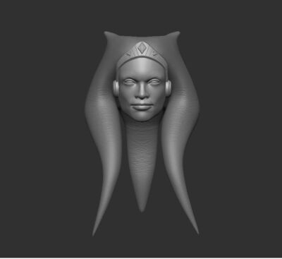 Ashoka Tano custom head for Star Wars Black Series and other action figures