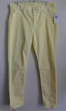 HUDSON NICO MIDRISE SUPER SKINNY JEANS, Yellow, Size 32, MSRP $154