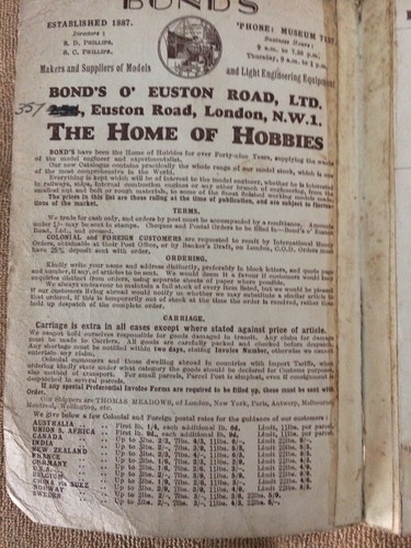 Bonds Model And Experimental Engineering Handbook 1936 - 37 Original Copy - Picture 4 of 12