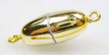 Oval Magnetic Jewelry Clasps in Multiple Colors and Two Finishes, 17x8mm
