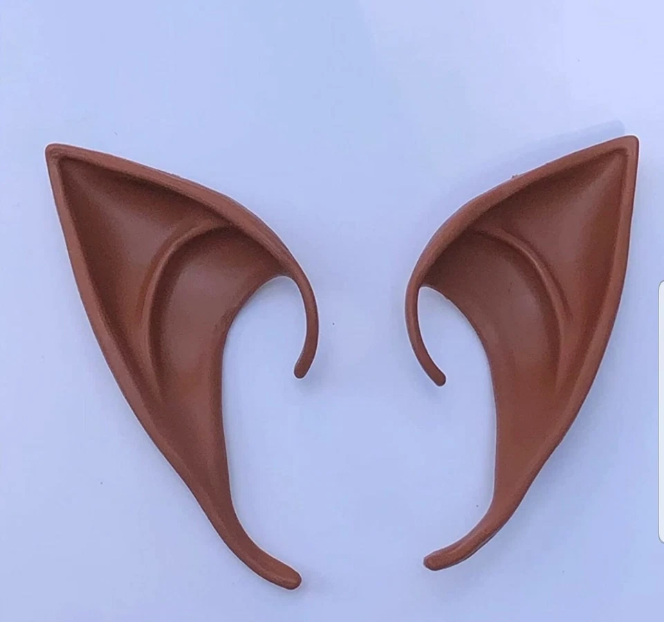 Brown Elf Ears elven 10cm African American prosthetic cosplay black dark anime - Image 2 of 3