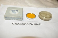 NEW ARGUS SERIES V 5 DROP in DARK YELLOW OPTICAL GLASS FILTER MADE in the USA
