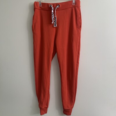 Just Hype Women's Size Orange Sweatpants Drawstring Tapered