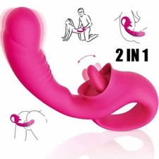 2in1-Licking-Vibrator-Nipple-Clit-Licking-Women-Rechargeable-Toy use Lubricant