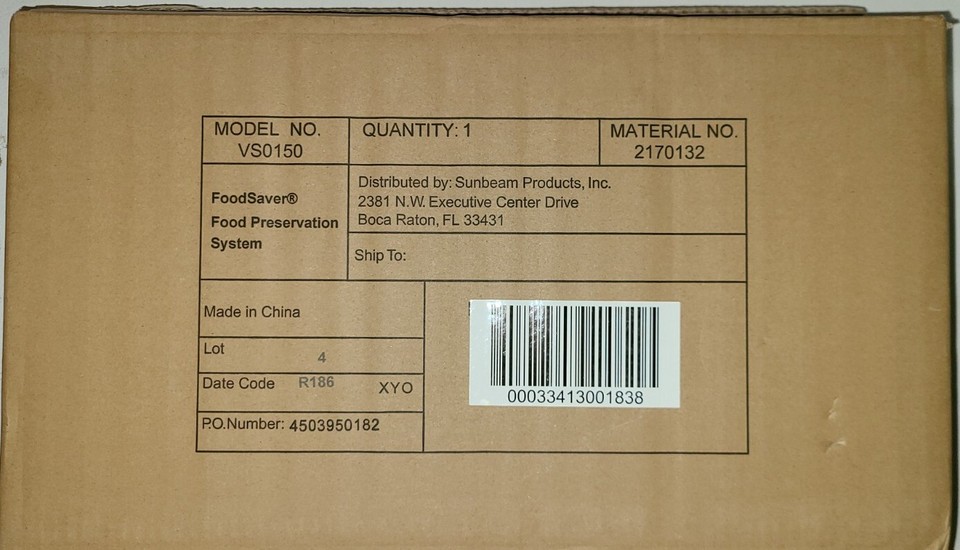 FoodSaver VS0150 PowerVac Compact Vacuum Sealing Machine, Vertical