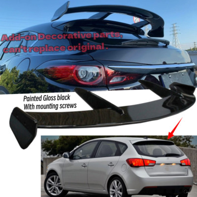 Add-on Universal KS Rear Tailgate Roof Spoiler Fit For KIA Forte Hatchback 11-13