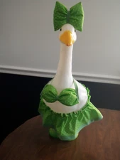 Goose clothes outfit - Lt Green with white dots bikini w/bow for lg 24-27goose