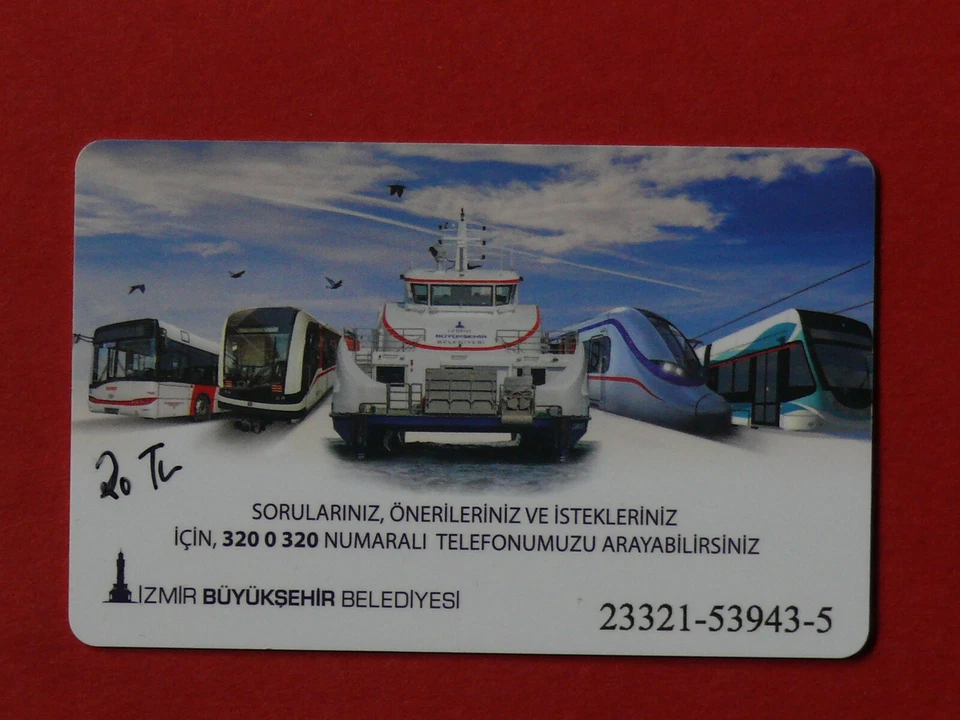 IZMIR Kart  elekt.Fahrkarte für den Nahverkehr f.d.IZMIR + Region(Gültig!)  - Bild 2 von 2