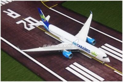 Air Caraïbes A350-900 1/400スケール 1:400 JC Wings AIR CARAIBES AIRBUS A350-900 Airplane Flap Down