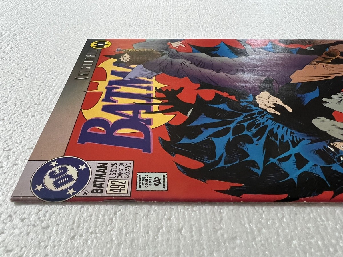 Batman 492 DC Comics 1993 VF + / NM - 8.5 - 9.0 Jones Cover / Bane