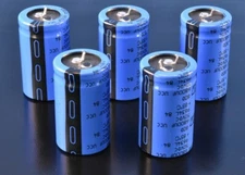 5 Nippon Chemi-Con 6800uF 50V Aluminum Electrolytic Capacitors Snap In