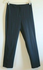GIANNI VERSACE COUTURE Black Wool Blend Dress Pants Size 40 Made in Italy