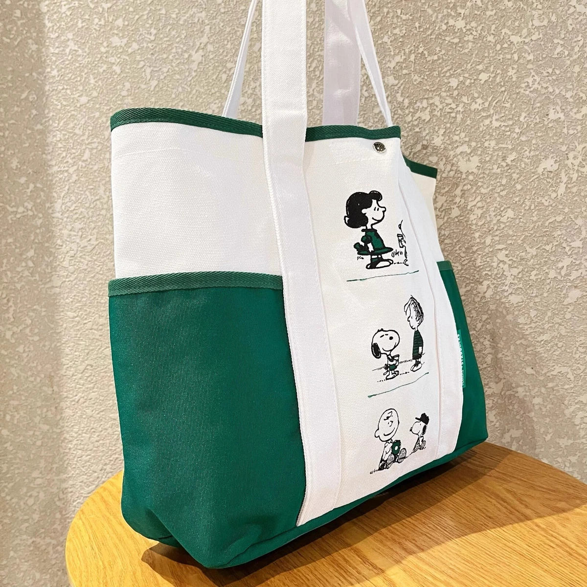 New China Starbucks X Snoopy Canvas Cartoon Tote Bag Shouder New China Starbucks X Snoopy Canvas Cartoon Tote Bag Shouder
