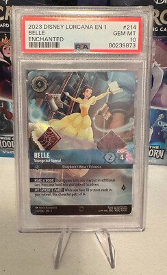 PSA10 ベル エンチャンテッド 214/204 ロルカナ LORCANA Lorcana Japanese Enchanted 214/204 Belle Beautiful but Odd