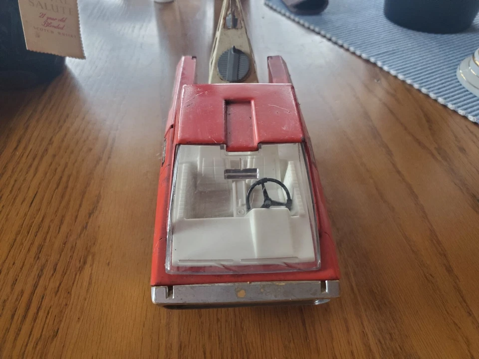 Vintage 1960’s STRUCTO Tow Wrecker Truck 10” Minuteman Pressed Steel, Orange - Image 2 of 4