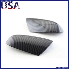 2x For Honda Accord 2003-2007 Side Rear view Mirror Cover Cap Carbon Fiber Look