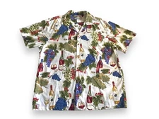 Vintage Paradise Found Floral Hawaiian Shirt