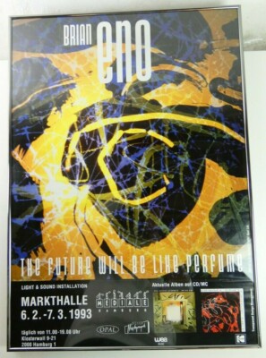 Brian Eno The Future will be Live perform 1993 Poster 60x84cm G7512