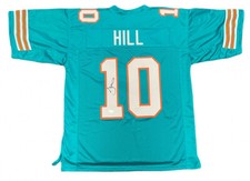 Tyreek Hill Signed Miami Dolphins Teal Jersey (Beckett) 6xPro Bowl Wide Receiver