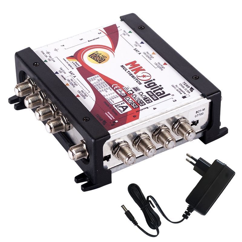 Thumbnail - Mk Digital Mv 508 Multischalter, Multiswitch Sat Verteiler 5 Auf 8