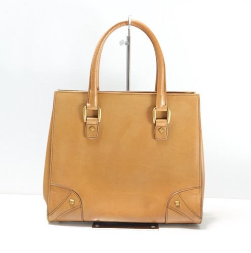 Vintage GUCCI Tote Bag Hand Bag Leather Brown