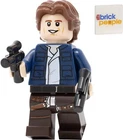 LEGO Star Wars Han Solo Minifigure Wavy Hair Twin Pistols Slave 20th Anniversary