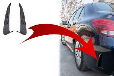Stoßstange Flaps Side Klappen für Mercedes W205 14-20 Carbon Film
