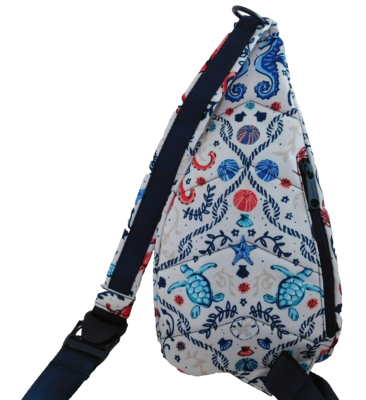 VERA BRADLEY ReActive Mini Sling Backpack - Sea Life Turtle 